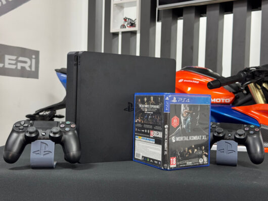 PlayStation 4 Slim 500GB Çift Kol + Mortal Kombat XL Oyun CD’si (İKİNCİ EL) - Görsel 4
