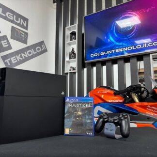 PlayStation 4 Fat 500GB Tek Kol + İnjustice 2 Oyun CD’si (İKİNCİ EL)