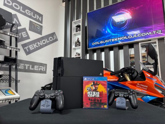 PlayStation 4 Fat 500GB Çift Kol + Red Dead Redemption 2 (RDR 2) Oyun CD’si (İKİNCİ EL)