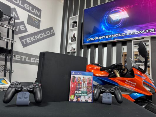 PlayStation 4 Slim 500GB Çift Kol + Pes 2021 Oyun CD’si (İKİNCİ EL)