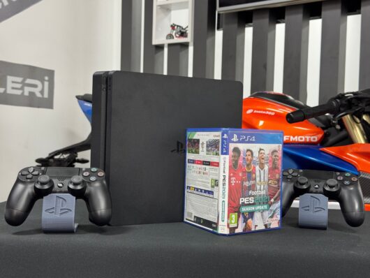 PlayStation 4 Slim 500GB Çift Kol + Pes 2021 Oyun CD’si (İKİNCİ EL) - Görsel 4