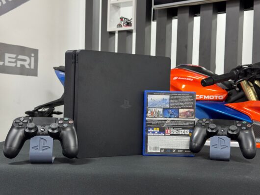 PlayStation 4 Slim 500GB Çift Kol + Grand Theft Auto 5 (GTA 5) Oyun CD’si (İKİNCİ EL) - Görsel 5