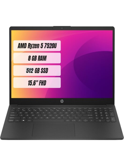 15-FC0000NT Amd Ryzen 5 7520U 8 GB 512 GB SSD Freedos 15.6" Fhd Taşınabilir Bilgisayar 7P6B0EA