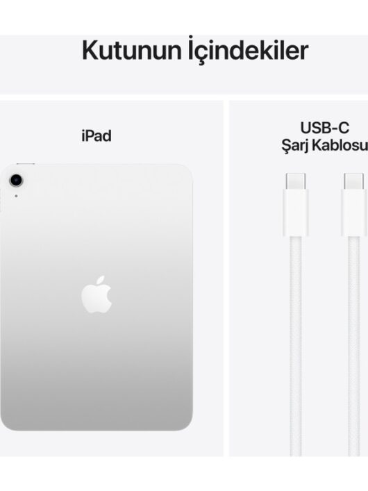 iPad A16 11" 128GB Wi-Fi Tablet Gümüş MD3Y4TU/A - Görsel 2