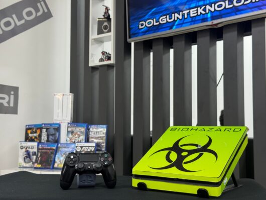 PlayStation 4 Slim 1TB Tek Kol Biohazard Kaplama (İKİNCİ EL) - Görsel 2