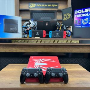 ÖZEL SERİ PlayStation 4 Slim Spiderman 500 GB Çift Kol (İKİNCİ EL)
